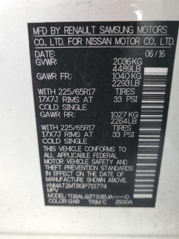 2016 NISSAN ROGUE S - KNMAT2MT8GP713774
