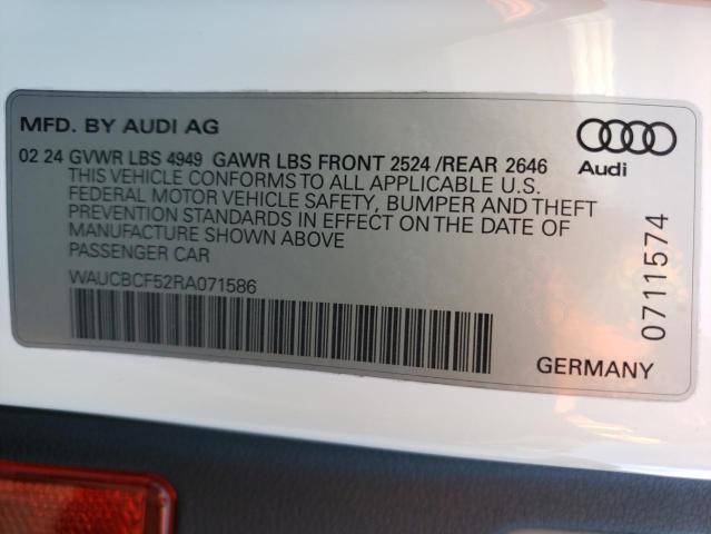 2024 AUDI A5 PREMIUM - WAUCBCF52RA071586