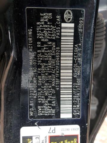 2015 TOYOTA CAMRY LE - 4T1BF1FK7FU046928