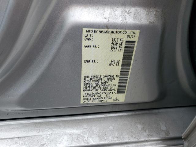 2017 NISSAN ALTIMA 2.5 - 1N4AL3AP8HC259215