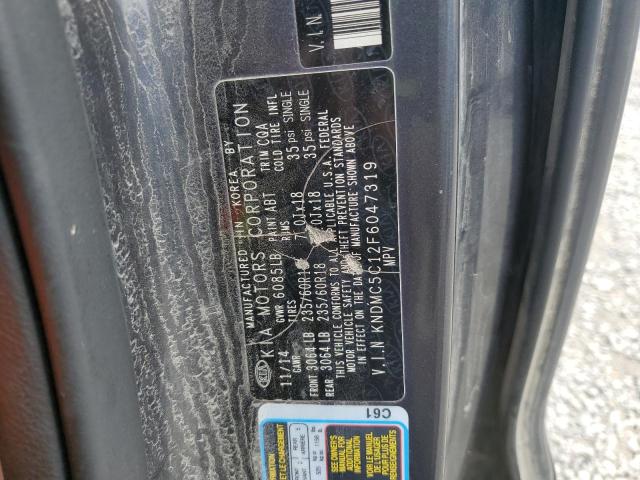 2015 KIA SEDONA EX KNDMC5C12F6047319