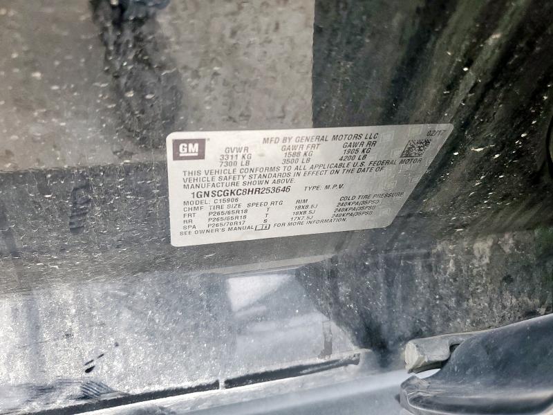 2017 CHEVROLET SUBURBAN C - 1GNSCGKC8HR253646