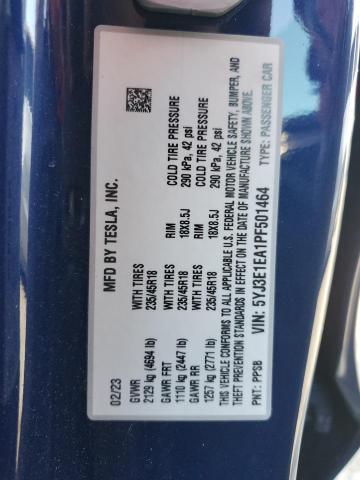 2023 TESLA MODEL 3 - 5YJ3E1EA1PF501464