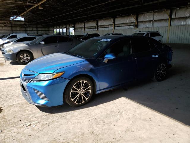 TOYOTA CAMRY L 2018 blue  gas 4T1B11HK9JU029424 photo #1