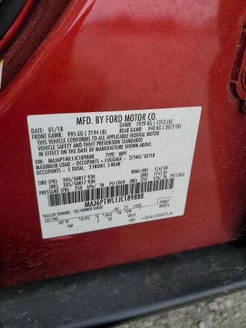 2018 FORD ECOSPORT T MAJ6P1WL1JC189888