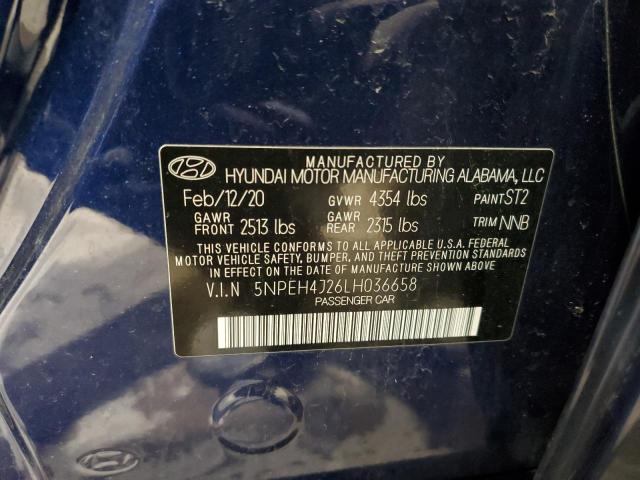 2020 HYUNDAI SONATA LIM - 5NPEH4J26LH036658