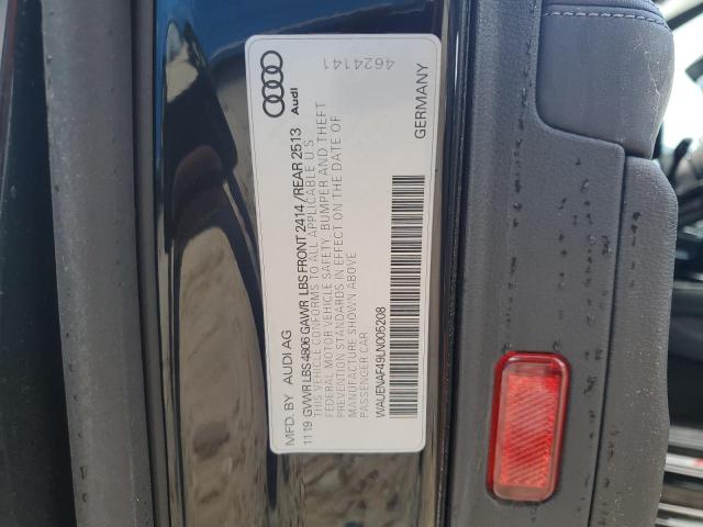 2020 AUDI A4 PREMIUM WAUENAF49LN005208