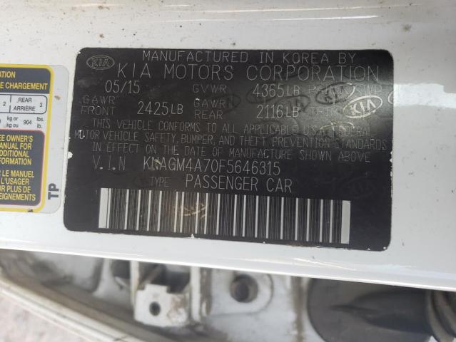 2015 KIA OPTIMA LX - KNAGM4A70F5646315