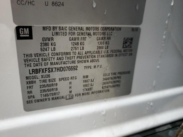 2017 BUICK ENVISION P LRBFXFSX7HD076692