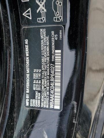 2020 BMW 840XI WBAAE4C04LBP64027