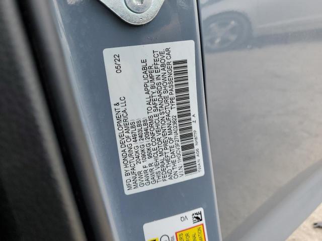 2022 HONDA ACCORD HYB - 1HGCV3F27NA023822