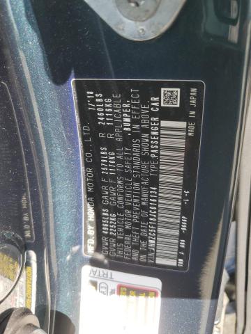 2018 HONDA CLARITY JHMZC5F18JC016134