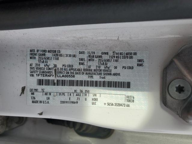 2020 FORD RANGER XL - 1FTER4FH8LLA00556