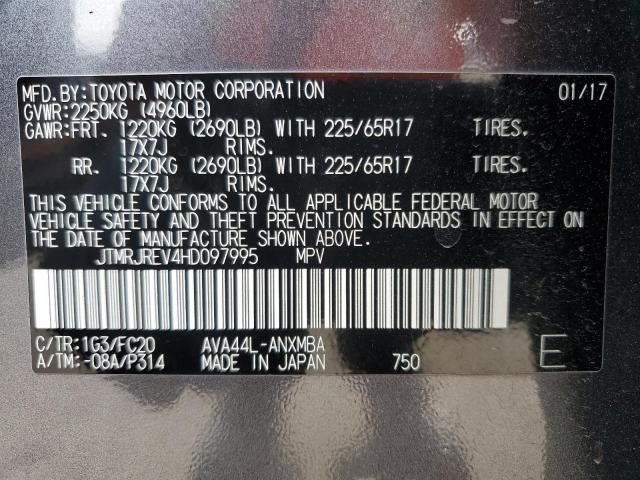 2017 TOYOTA RAV4 HV LE JTMRJREV4HD097995