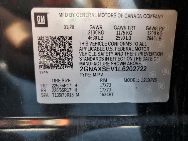 2020 CHEVROLET EQUINOX LS - 2GNAXSEV1L6202722