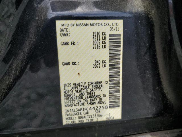 2015 NISSAN ALTIMA 2.5 - 1N4AL3AP3FC442258