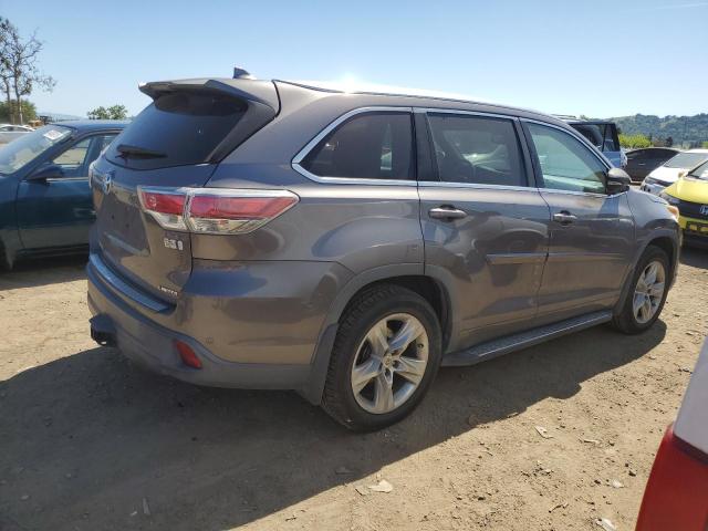 TOYOTA HIGHLANDER 2015 charcoal  hybrid engine 5TDDCRFH9FS013376 photo #4