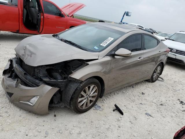 HYUNDAI ELANTRA SE 2015 tan  gas 5NPDH4AE4FH586869 photo #1