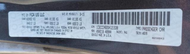 2016 CHRYSLER 200 LIMITE - 1C3CCCAB2GN121538