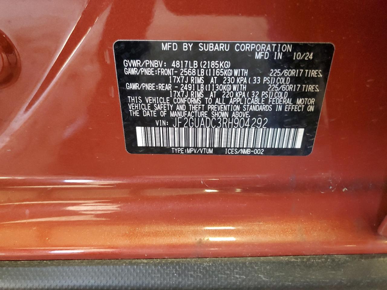 SUBARU CROSSTREK PREMIUM