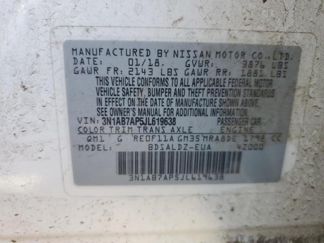 2018 NISSAN SENTRA S - 3N1AB7AP5JL619638