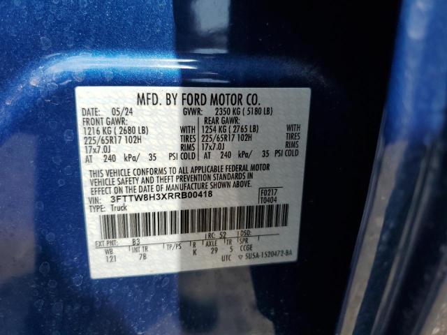 2024 FORD MAVERICK 3FTTW8H3XRRB00418