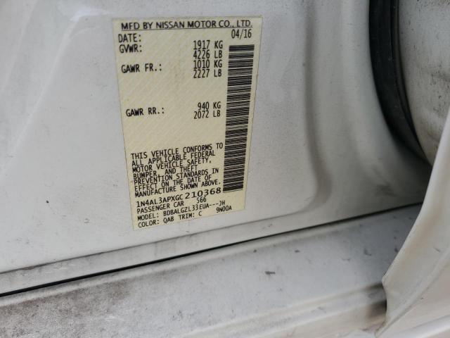 2016 NISSAN ALTIMA 2.5 - 1N4AL3APXGC210368