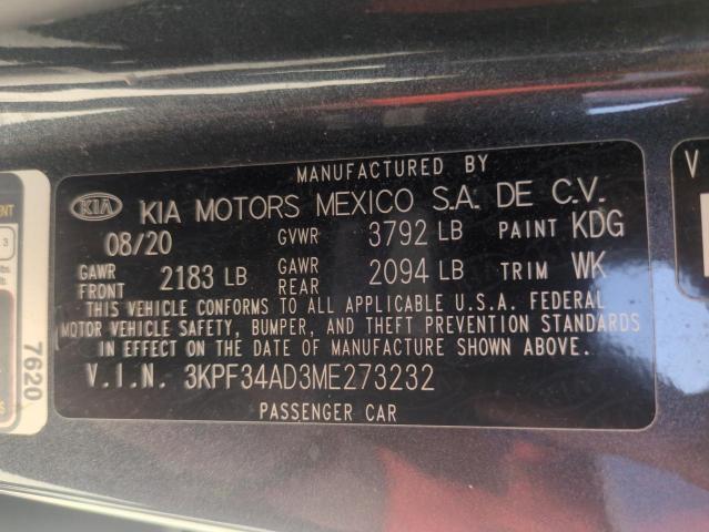 2021 KIA FORTE GT L - 3KPF34AD3ME273232