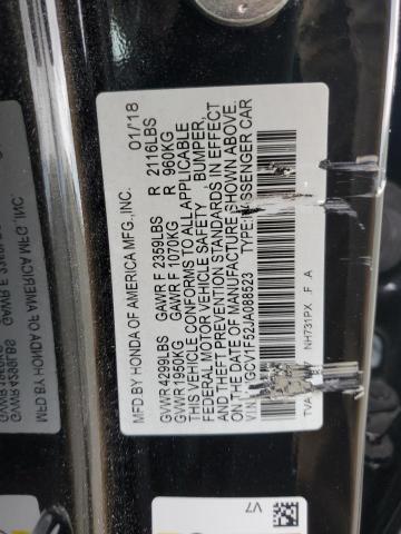2018 HONDA ACCORD EXL - 1HGCV1F52JA088523