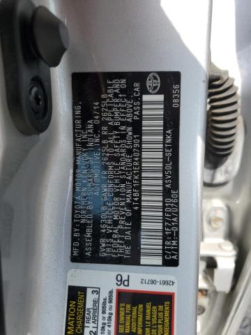 2014 TOYOTA CAMRY L - 4T4BF1FK1ER407901