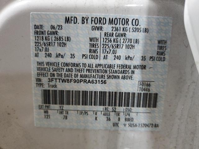 2023 FORD MAVERICK X - 3FTTW8F90PRA63156