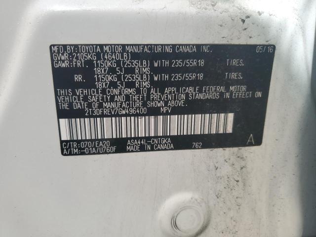 2016 TOYOTA RAV4 LIMIT - 2T3DFREV7GW496400