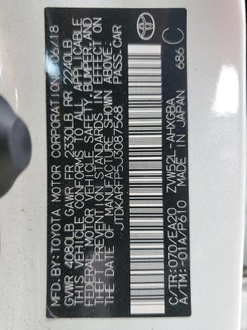 2018 TOYOTA PRIUS PRIM - JTDKARFP5J3087568