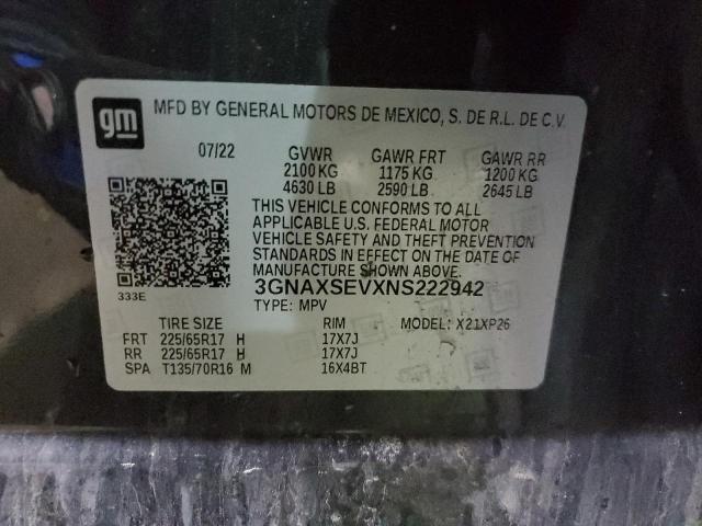 2022 CHEVROLET EQUINOX LS - 3GNAXSEVXNS222942