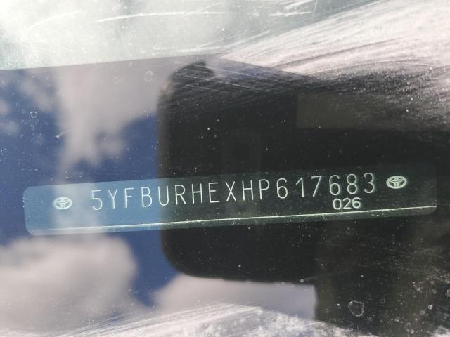 2017 TOYOTA COROLLA L - 5YFBURHEXHP617683