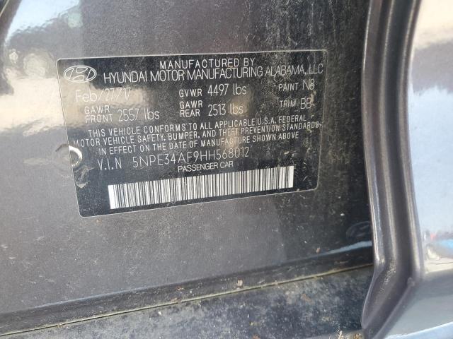 2017 HYUNDAI SONATA SPO - 5NPE34AF9HH568012
