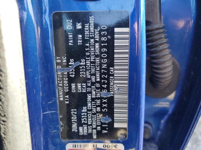 2022 KIA K5 GT LINE 5XXG64J27NG091830