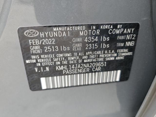 2022 HYUNDAI SONATA SEL - KMHL14JA2NA209651