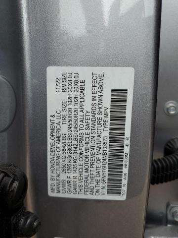 2022 HONDA PILOT SE - 5FNYF6H24NB103523