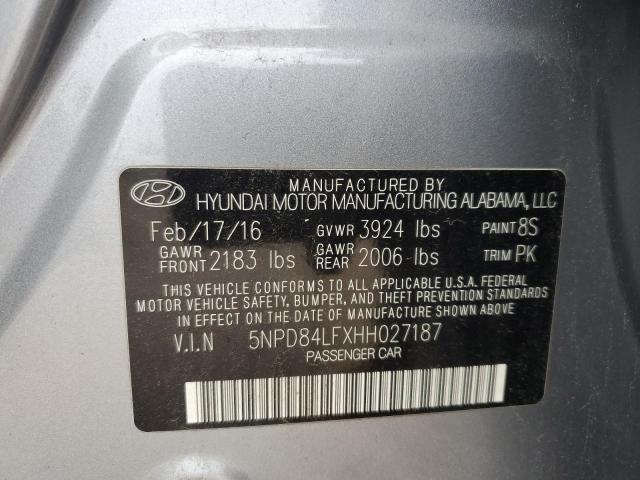 2017 HYUNDAI ELANTRA SE - 5NPD84LFXHH027187