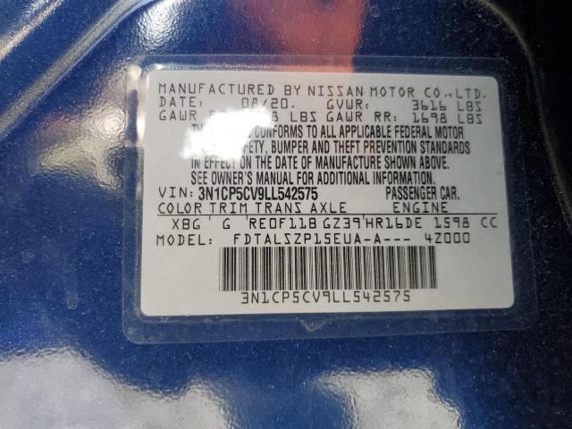 2020 NISSAN KICKS SV - 3N1CP5CV9LL542575