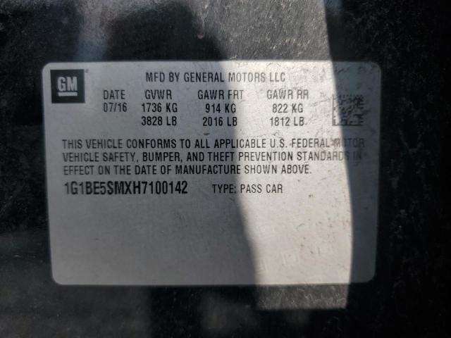 2017 CHEVROLET CRUZE LT - 1G1BE5SMXH7100142