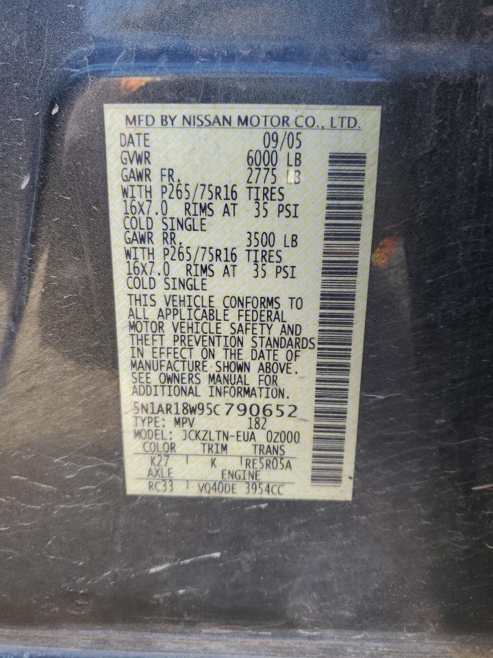 Lot #3206635508 2005 NISSAN PATHFINDER