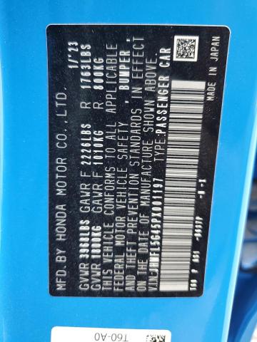 JHMFL5G45PX001197 2023 HONDA CIVIC