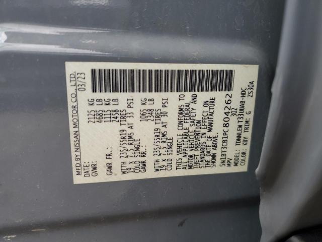 2023 NISSAN ROGUE SL - 5N1BT3CB1PC804262