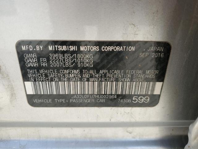 2017 MITSUBISHI LANCER ES JA32U2FU7HU002964