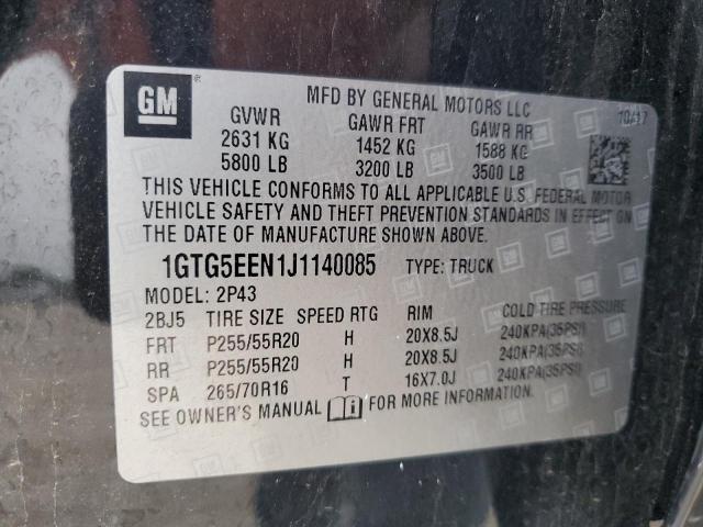 2018 GMC CANYON DEN - 1GTG5EEN1J1140085