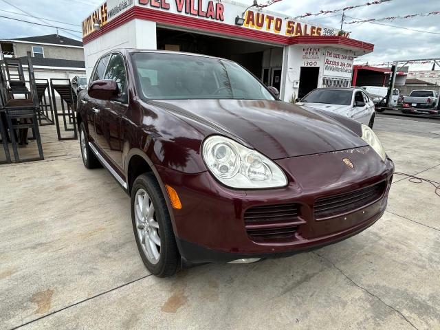 PORSCHE CAYENNE S 2004 maroon 4dr spor gas WP1AB29P74LA66638 photo #1