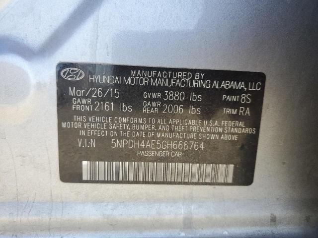 2016 HYUNDAI ELANTRA SE - 5NPDH4AE5GH666764