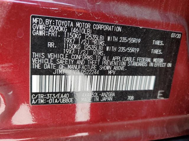 2020 TOYOTA RAV4 LIMIT - JTMY1RFV0LD522244